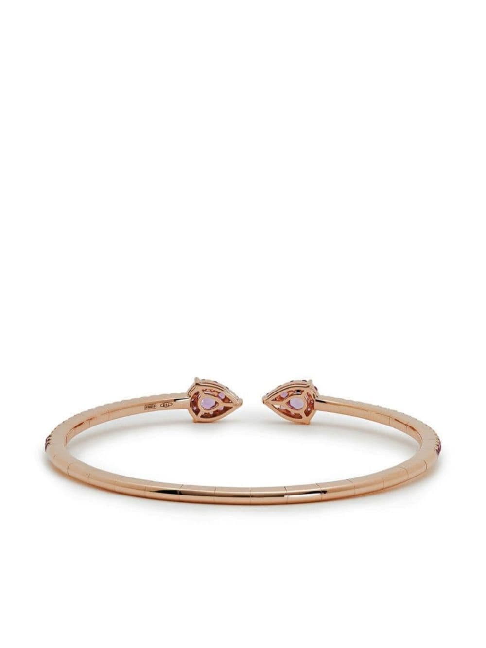 18KT ROSE GOLD SAPPHIRE BANGLE