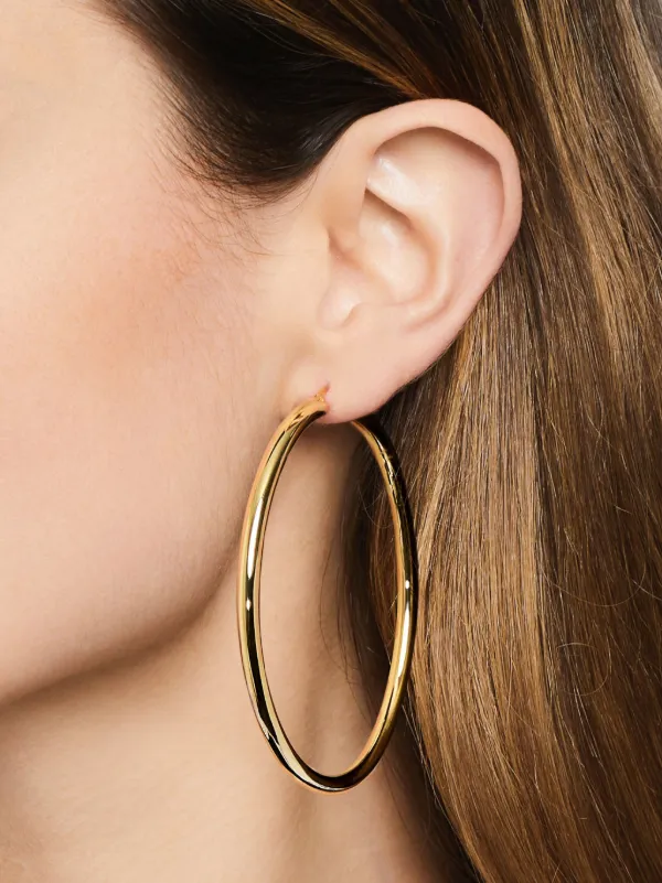 Jewels Aficionado 18kt Yellow Gold large hoop Earrings Gold FARFETCH