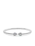 Jewels Aficionado 18kt white gold diamond bangle - Silver