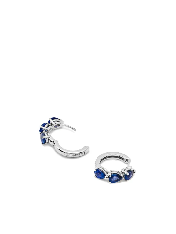 Jewels Aficionado Huggies サファイア ピアス 18Kホワイト
