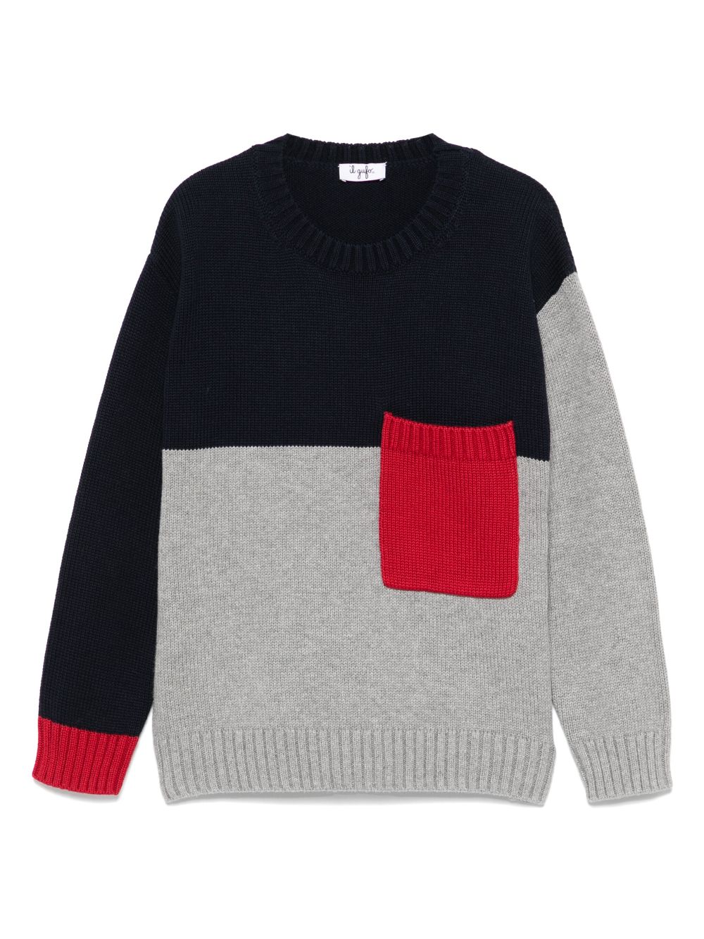 Il Gufo cotton sweater - Blue