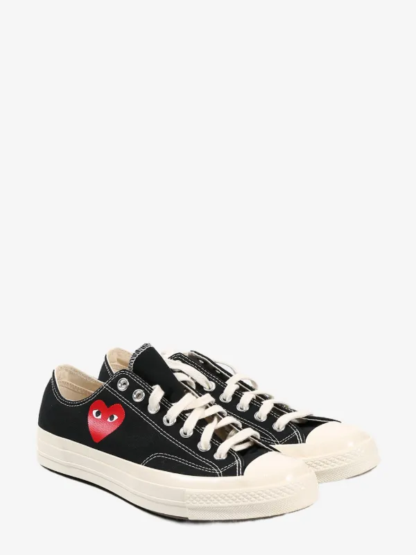 Comme Des Garcons Play x Converse Play Chuck 70 OG Trainers Black FARFETCH