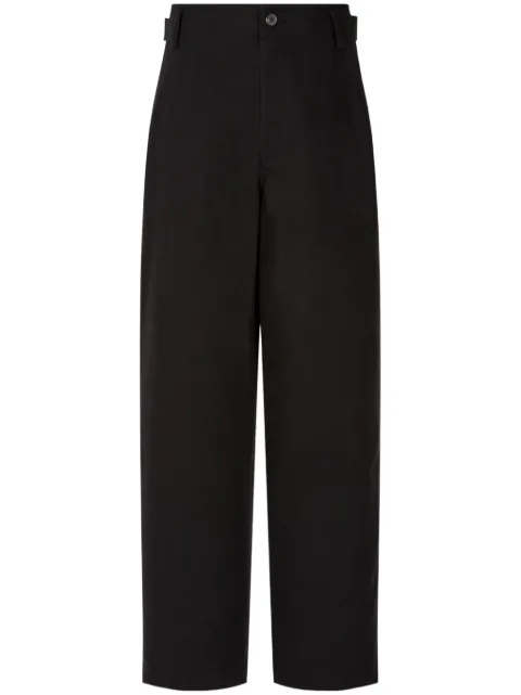 STUDIO TOMBOY pantalones anchos con detalles de pliegues pintuck