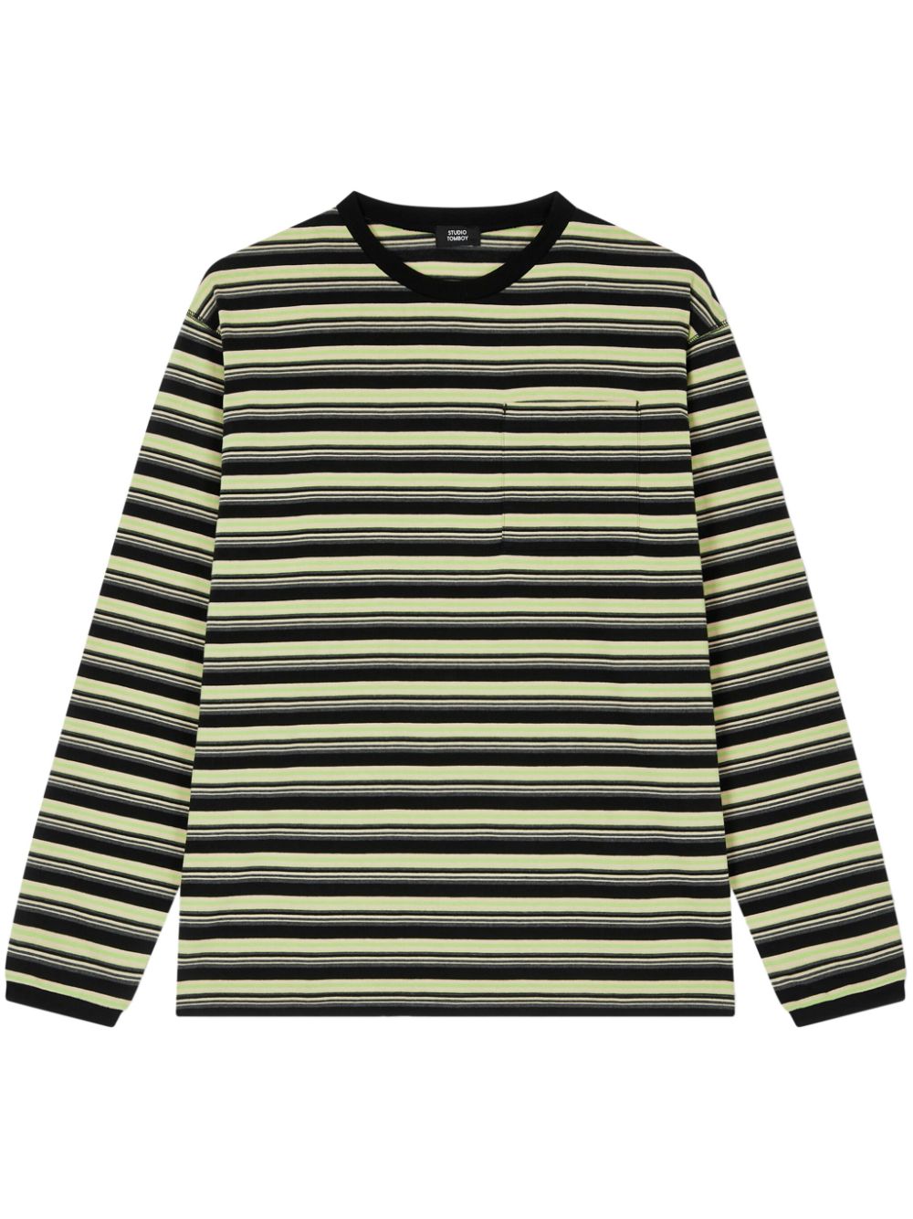 stripe-print T-shirt