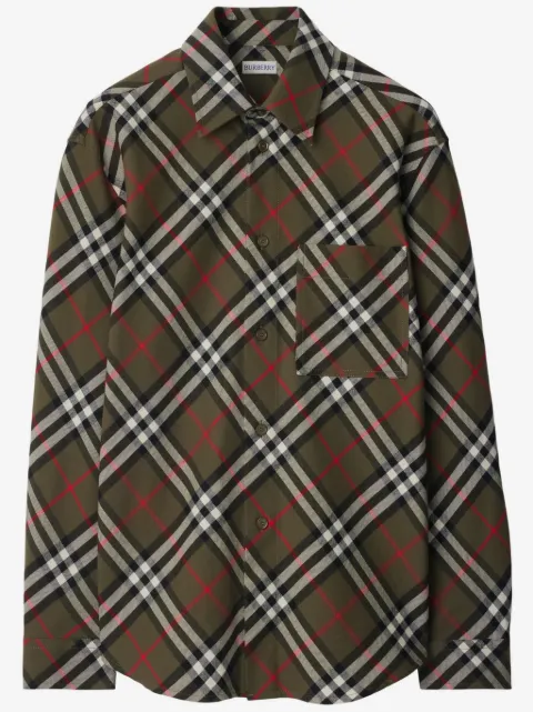 Burberry chemise en coton à motif Vintage Check