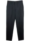 Yohji Yamamoto tapered wool trousers - Black