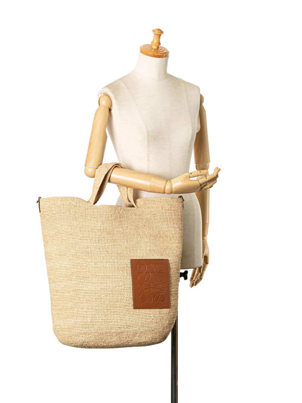 Loewe 2020-2023 Large Raffia Slit satchel Women