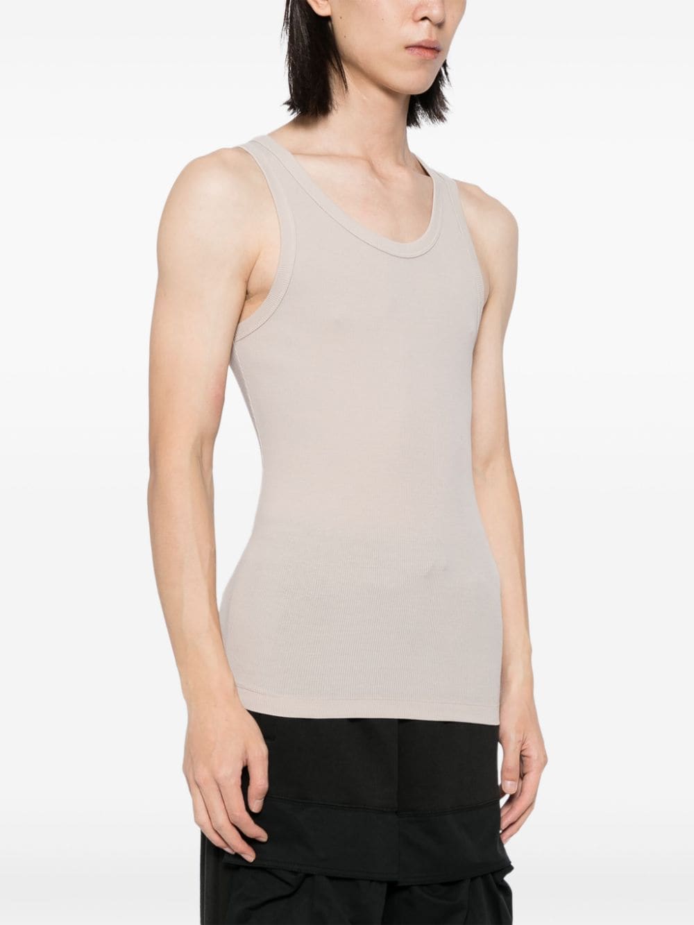 Shop Entire Studios Cropped Tank Top In Silber