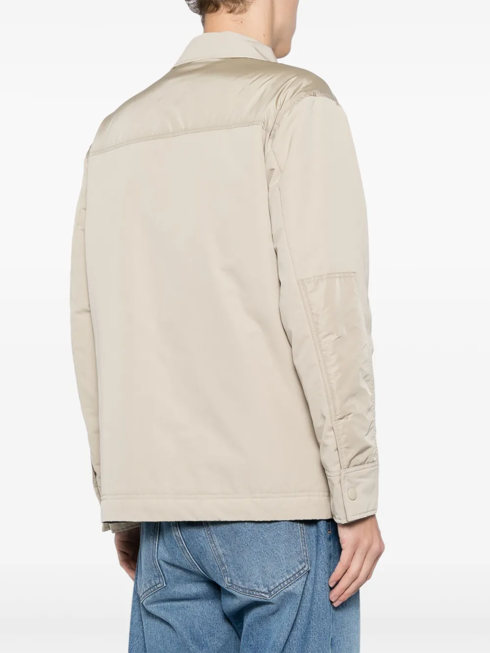 ASPESI Gewatteerd nylon jack Bruin