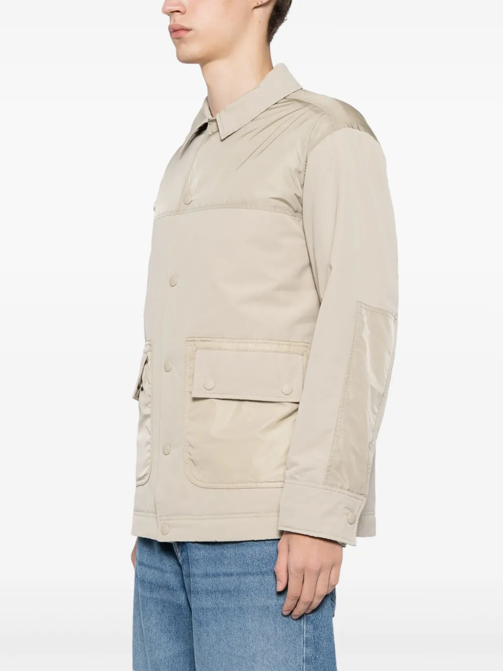 ASPESI Gewatteerd nylon jack Bruin