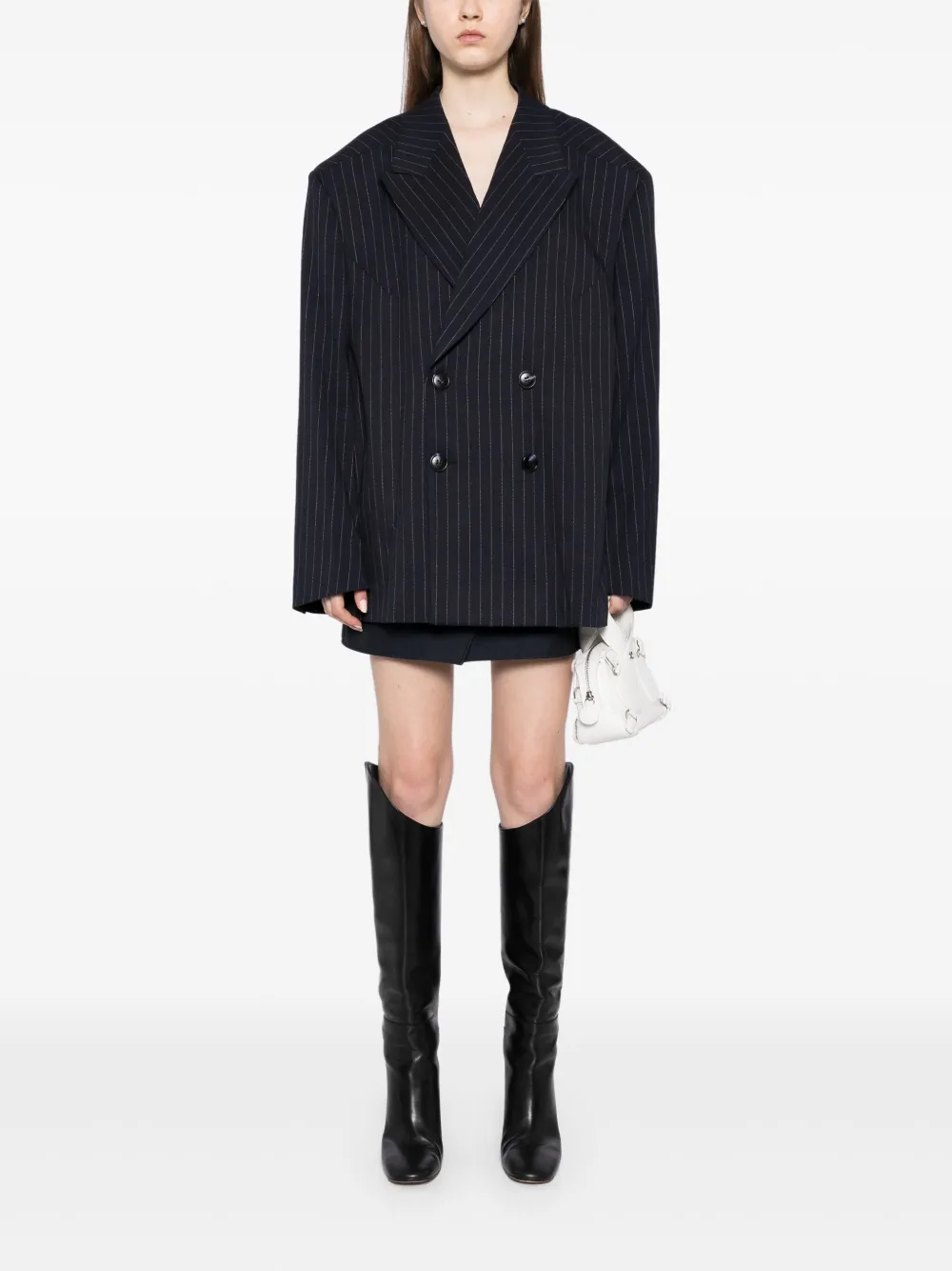 ENTIRE STUDIOS Blazer met dubbele rij knopen Blauw