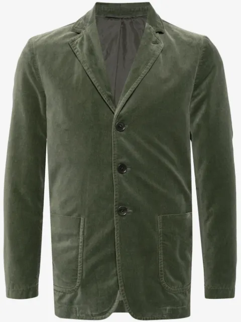 ASPESI velvet single-breasted blazer