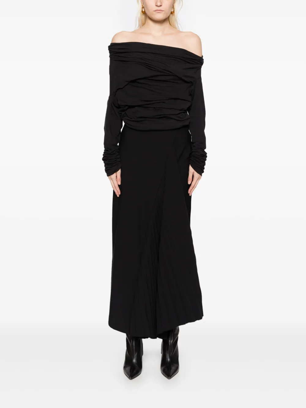 ENTIRE STUDIOS bound top - Zwart