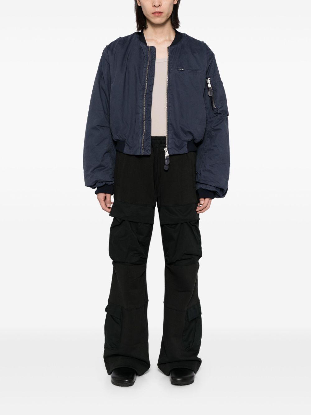 Shop Entire Studios A-4 Bomber Jacket In Blue