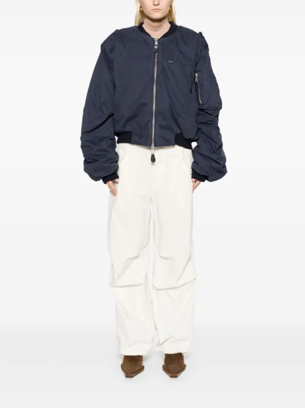 XS entire studios A-4 ボンバージャケット ネイビー ENTIRE STUDIOS A-4 ボンバージャケット | ブルー | FARFETCH JP