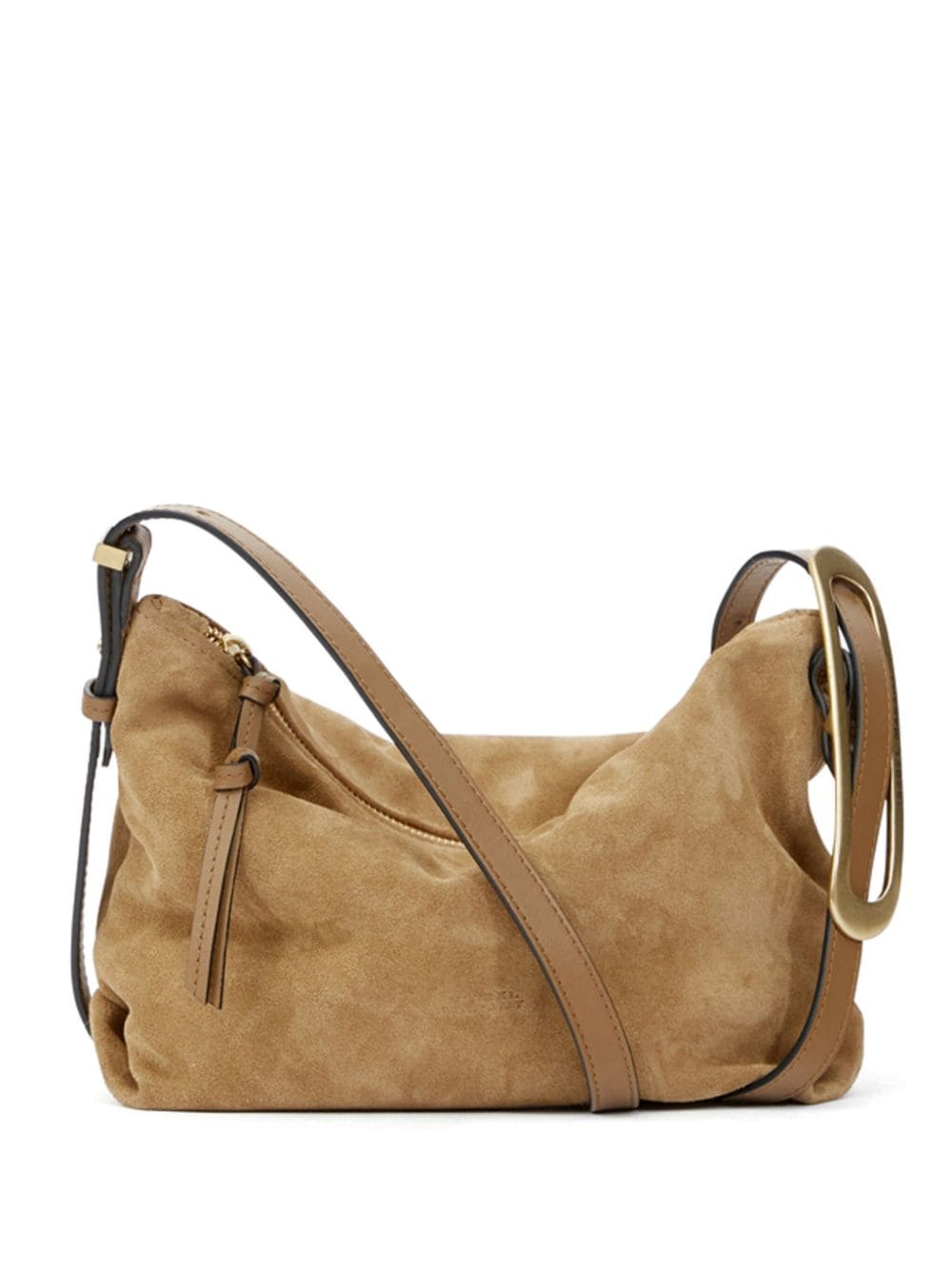 Shop Isabel Marant Mini Leyden Shoulder Bag In Brown