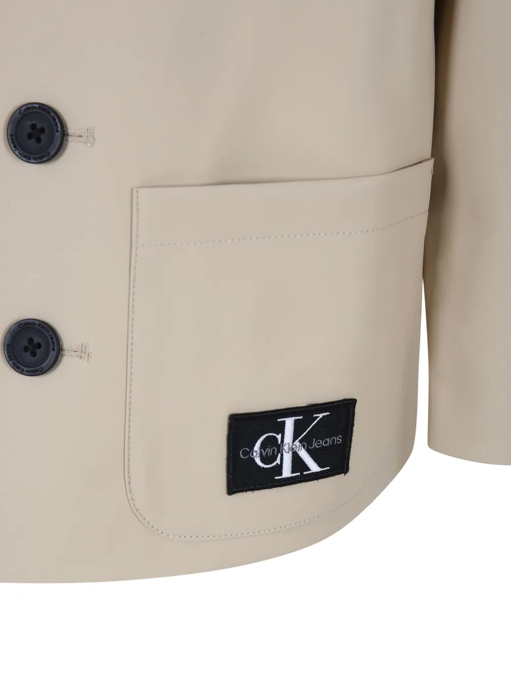 Calvin Klein Kids Jack met logopatch Beige