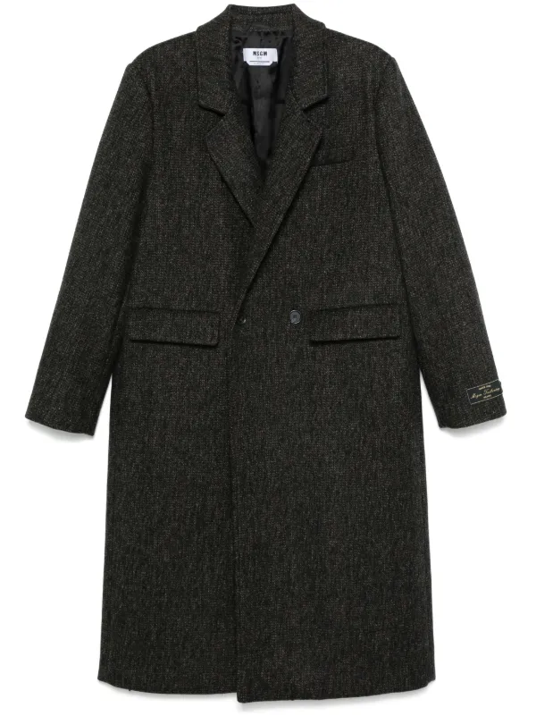 MSGM コート MSGM ダブルコート | ブラック | FARFETCH JP