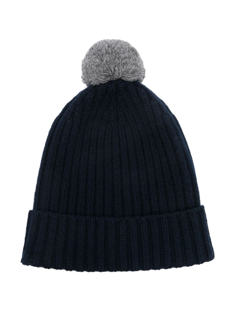 Il Gufo pompom-detail beanie - Blue