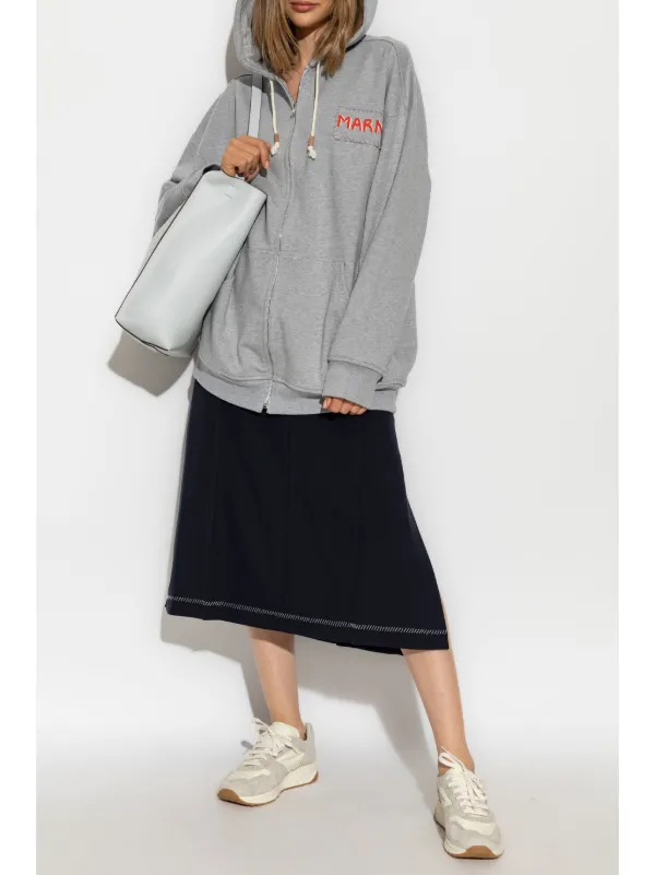 Marni ループバック パーカー | グレー | FARFETCH JP Marni ループバック パーカー | グレー | FARFETCH JP