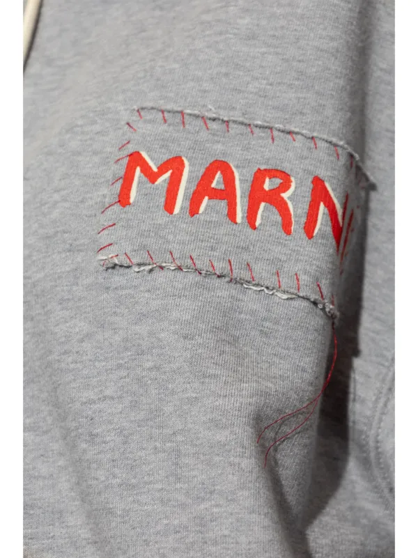 Marni ループバック パーカー | グレー | FARFETCH JP