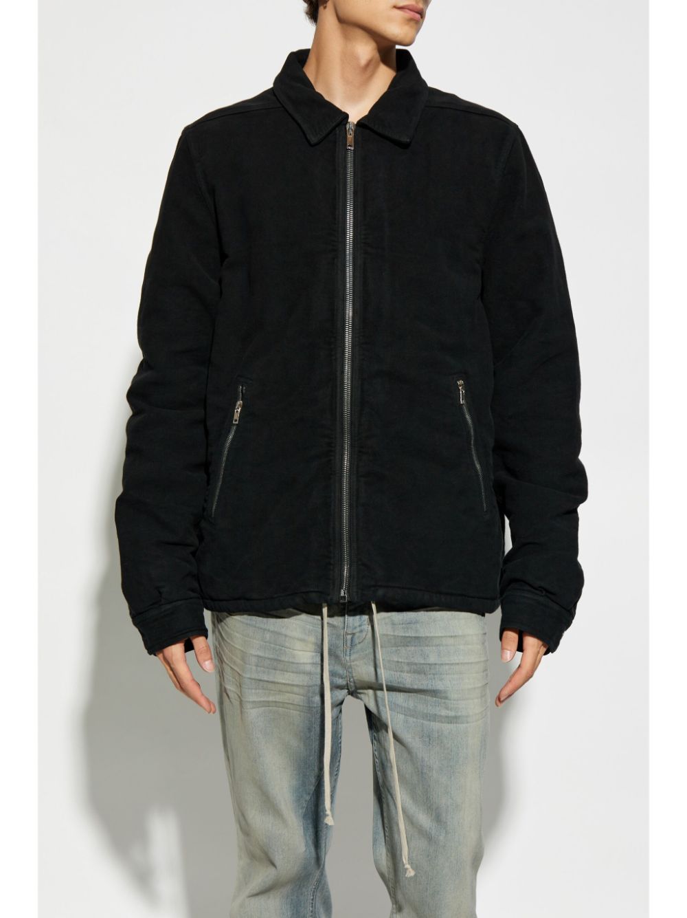 Shop Rick Owens Drkshdw Zipped Jacket In Black