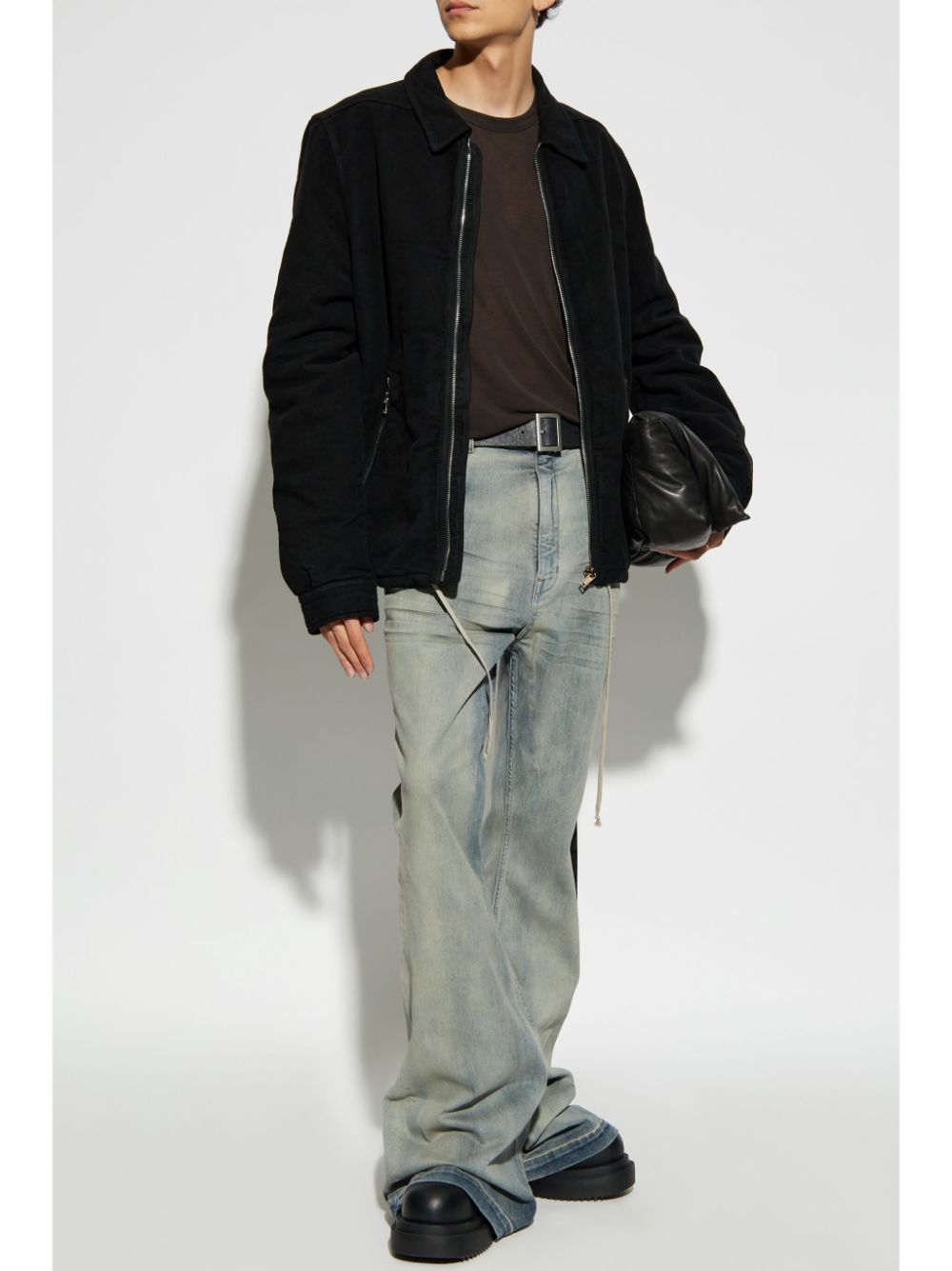 Shop Rick Owens Drkshdw Zipped Jacket In Black