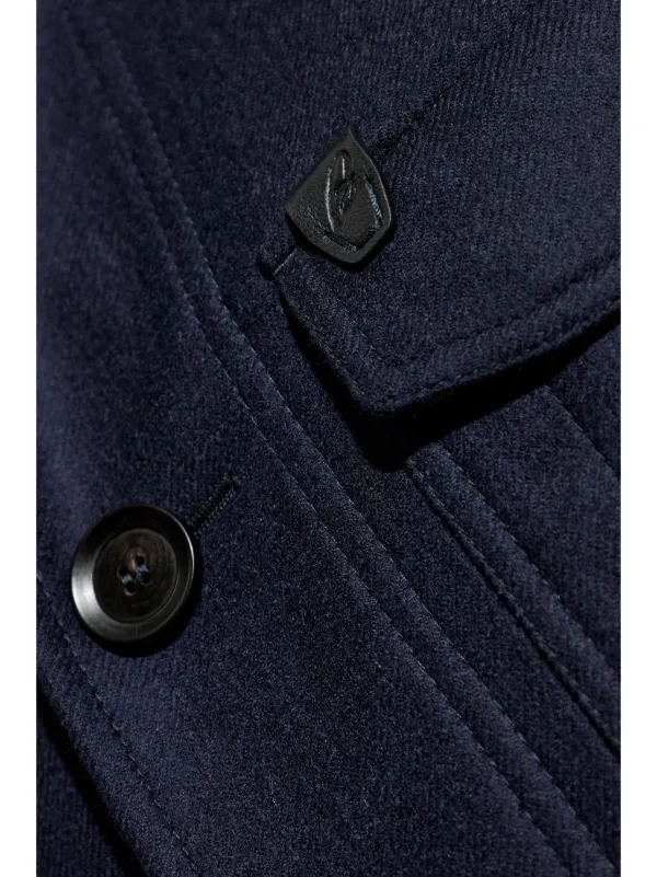 Brioni Buttoned Wool Jacket | Blue | FARFETCH