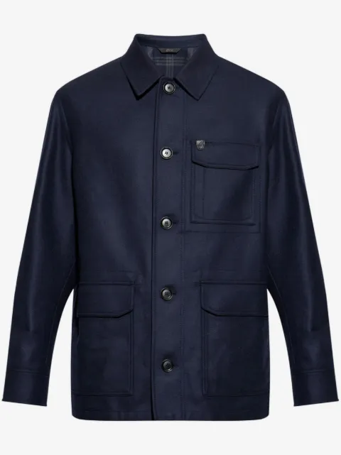 Brioni buttoned wool jacket 