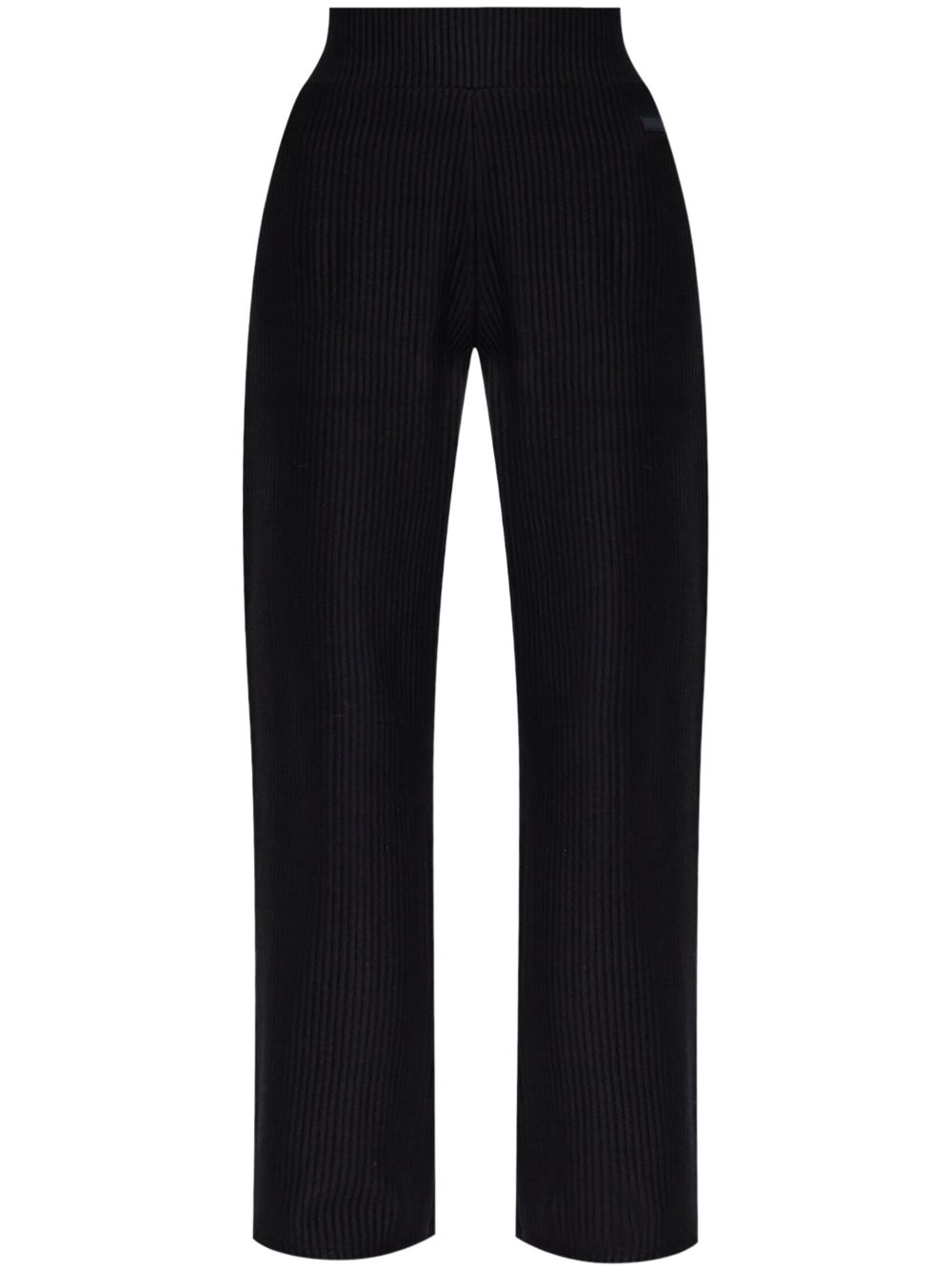 Ea7 Emporio Armani ribbed straight-leg trousers Women