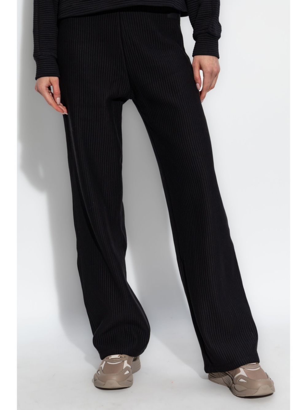 Ea7 Emporio Armani ribbed straight-leg trousers Women