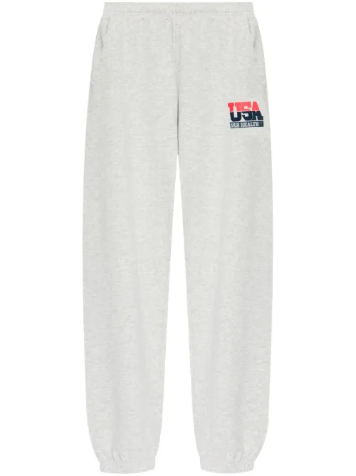 Pantalon élastiqué à logo imprimé - Sporty & Rich - Modalova