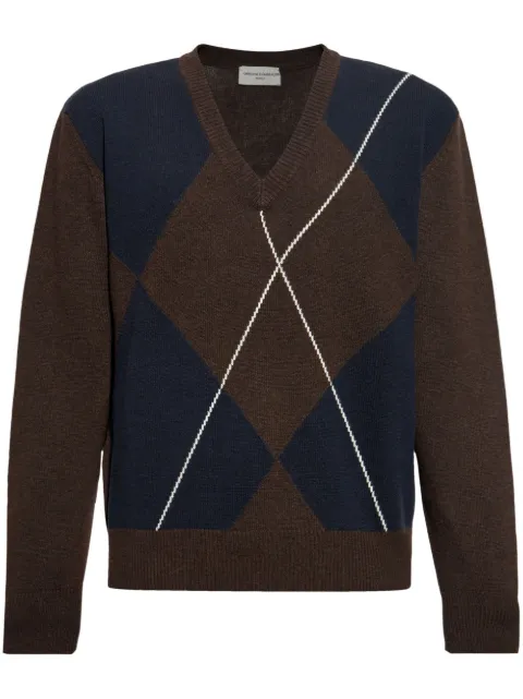 Officine Generale argyle-pattern jumper 