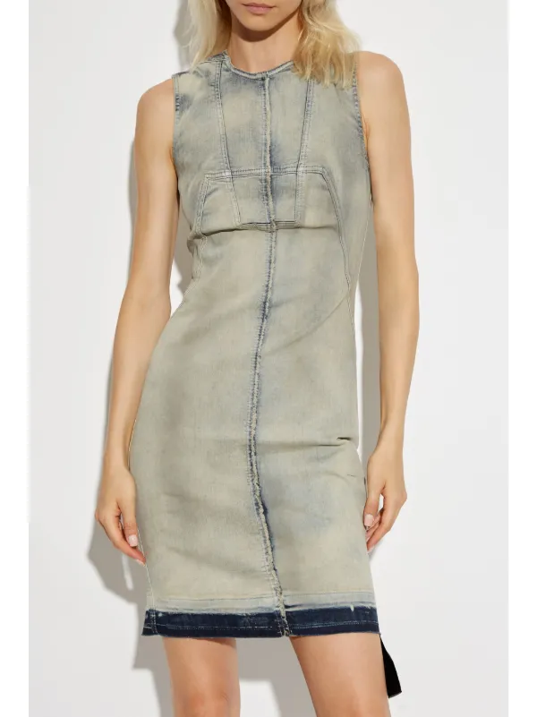 【RICK OWENS】☆DRKSHDW Abito Denim Dress☆ RICK OWENS DRKSHDW | Abito Denim Dress | Women | Dust Denim