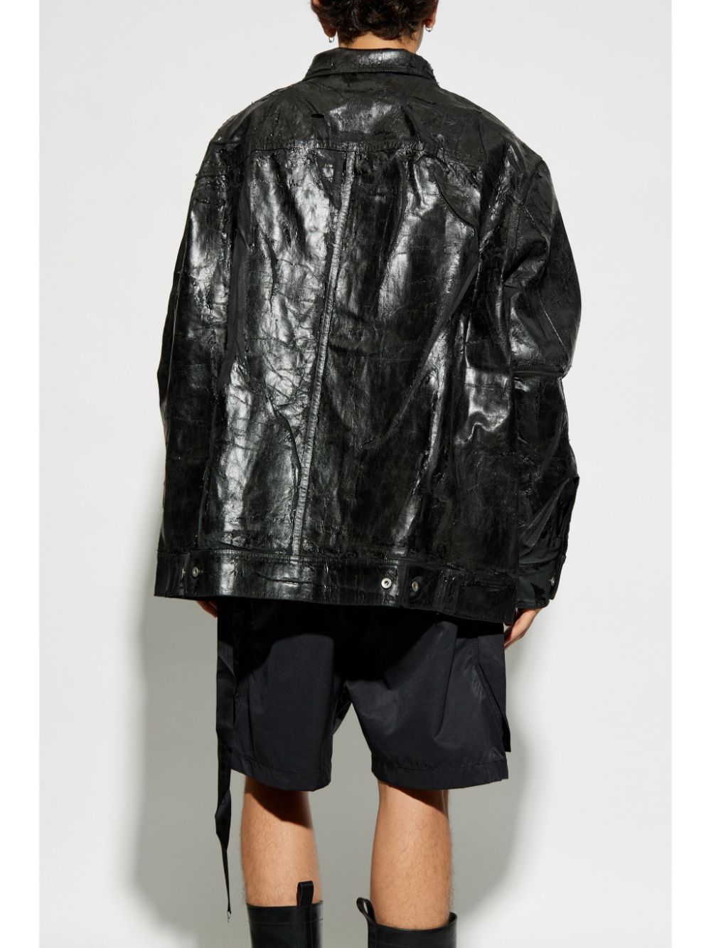 Shop Rick Owens Drkshdw Jumbo Worker Jacket In Schwarz