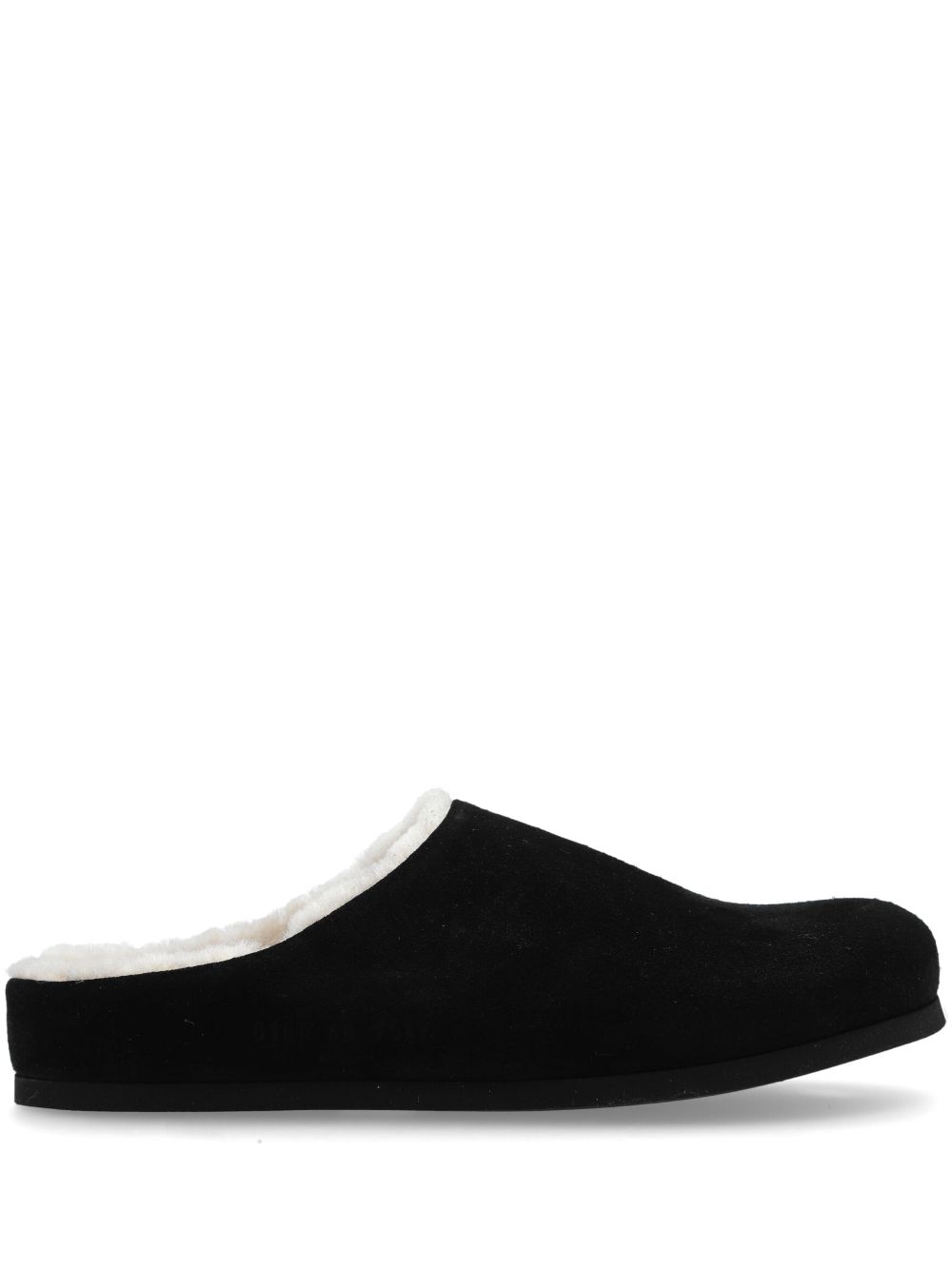 Common Projects shearling clogs Black