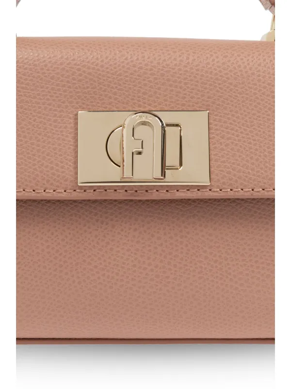 Furla logo buckle chain link Tote Bag Neutrals FARFETCH AU