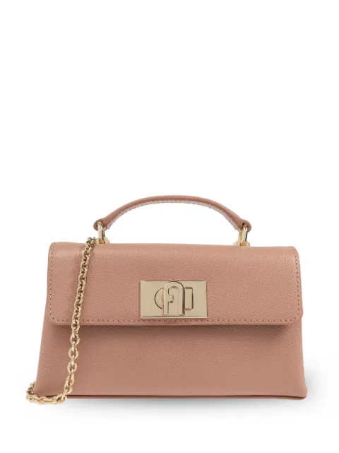 Furla tote con hebilla del logo y cadena