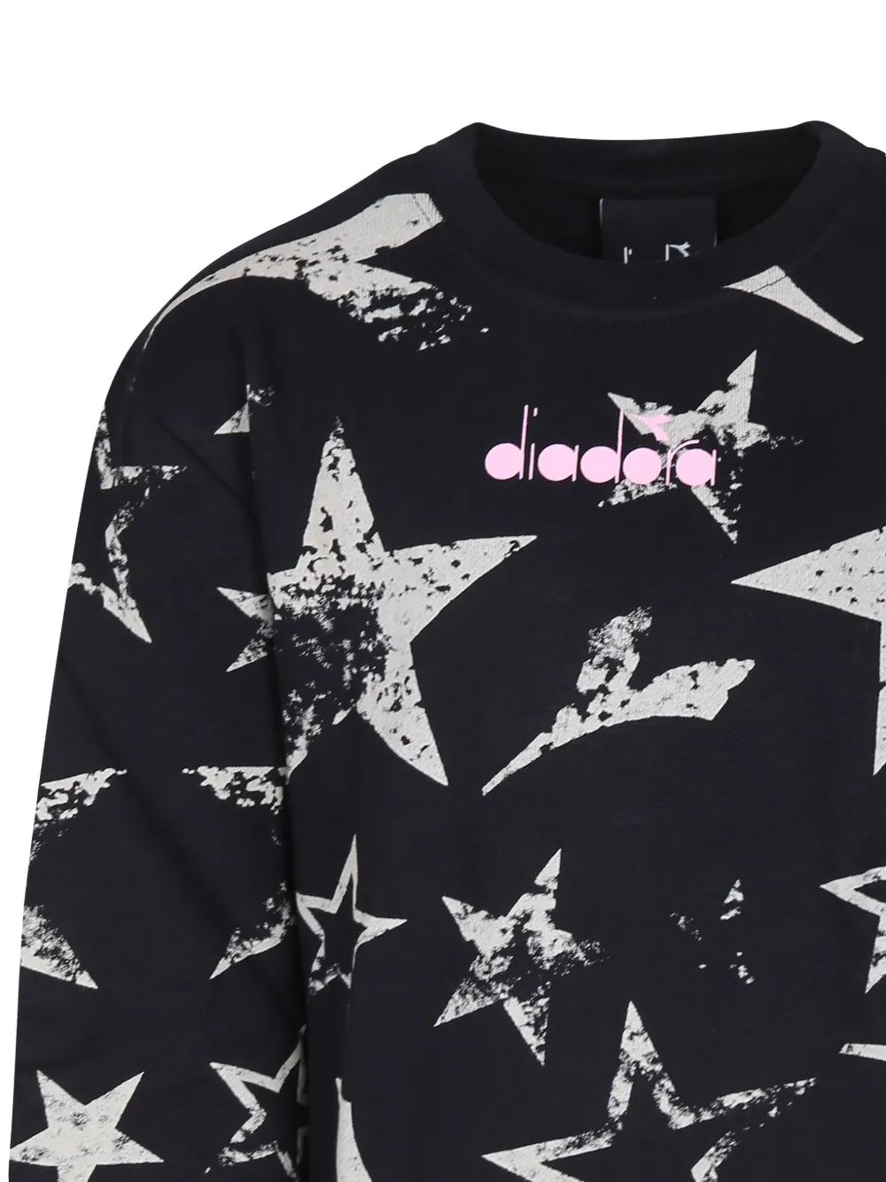 Diadora Junior Sweater en legging met sterrenprint Zwart