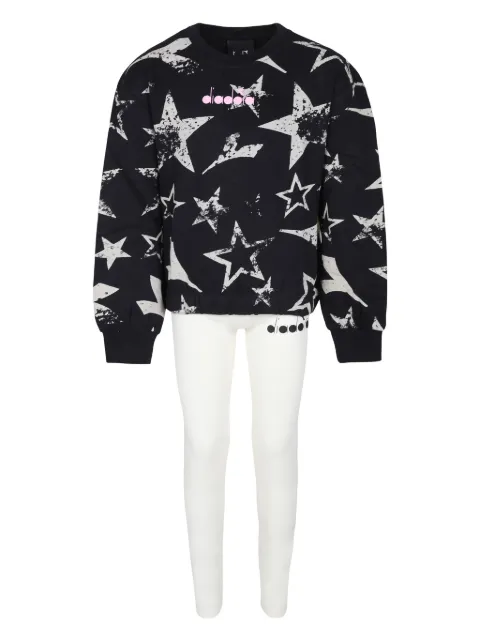 Diadora Junior star-print sweatshirt and leggings