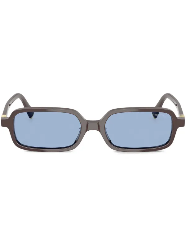 Miu Miu Eyewear スクエアフレーム サングラス | ブラウン