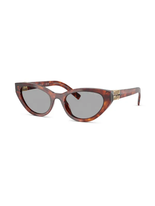 Miu Miu Eyewear cat-eye Sunglasses | Brown | FARFETCH BH