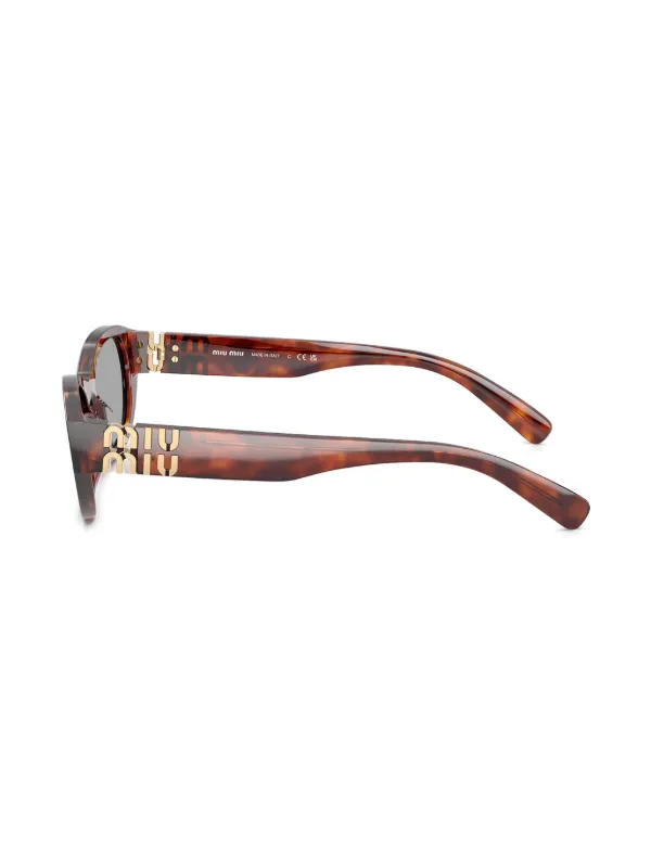 Miu Miu サングラス ブラウン トータスシェル Miu Miu Eyewear トータスシェル サングラス | ブラウン