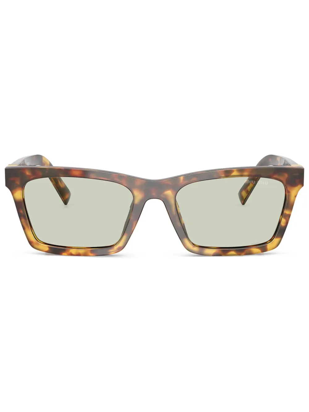 Miu Eyewear Zonnebril met vierkant montuur Bruin