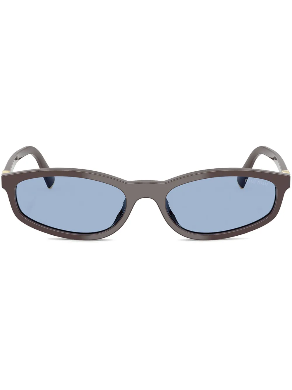 Miu Miu Eyewear geometric-frame sunglasses | Brown | Image 1