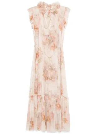 ZIMMERMANN Illustration ドレス | ニュートラル | FARFETCH JP