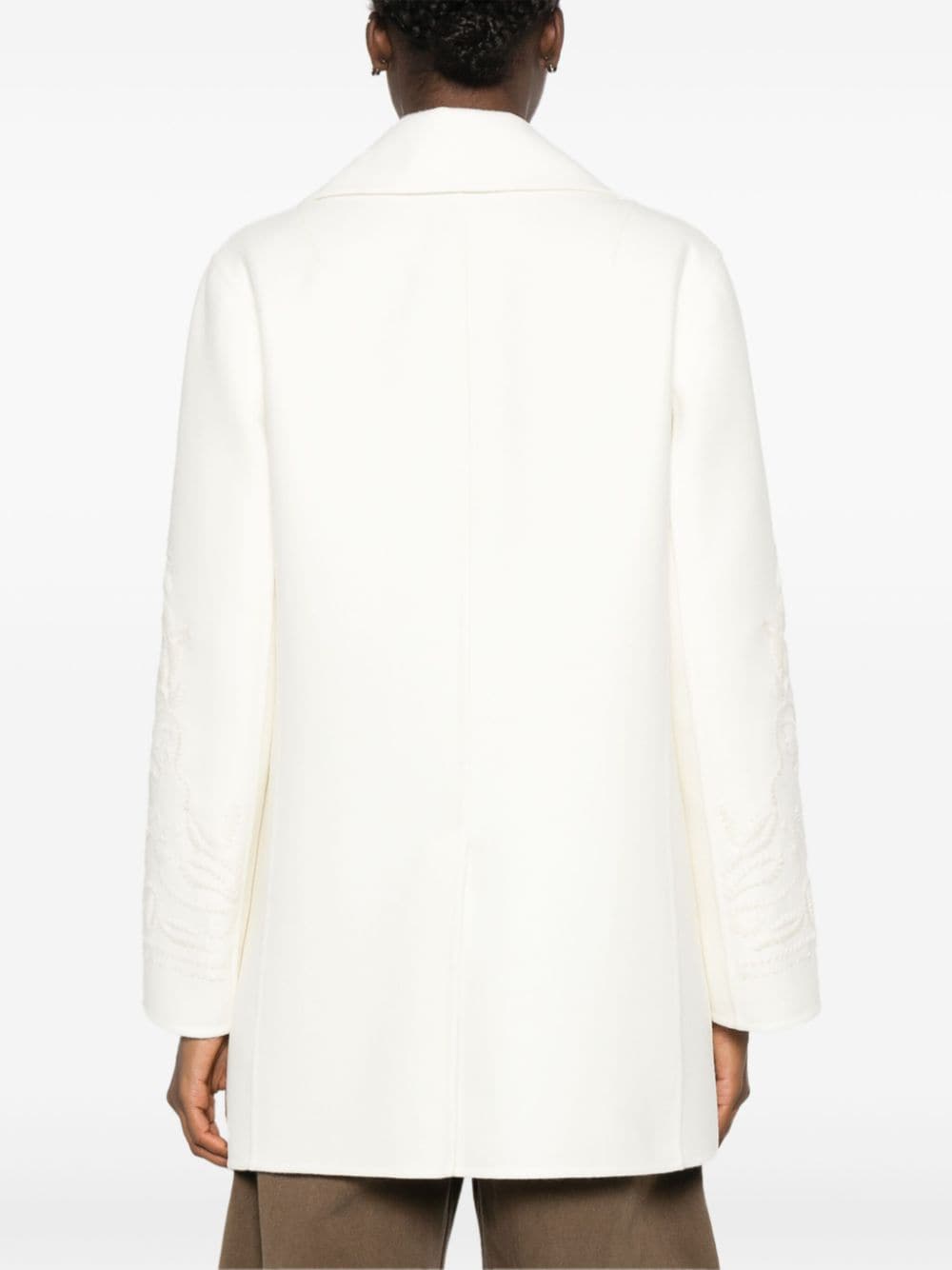 Shop Ermanno Scervino Monopetto Coat In Weiss