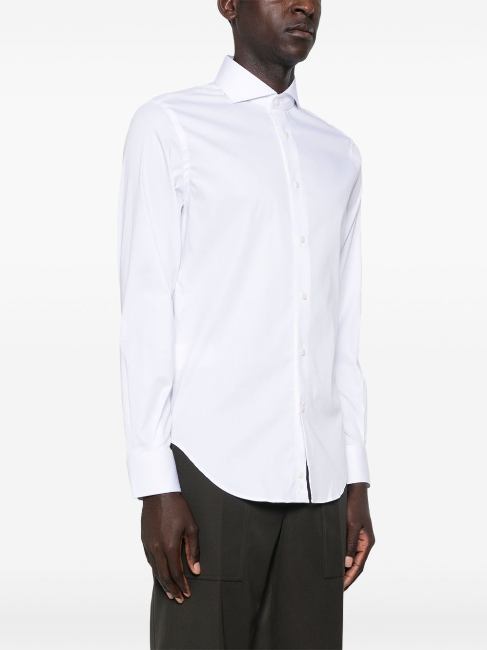 Boggi Milano spread-collar shirt Men