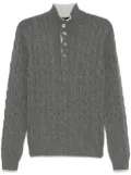 Barba cable-knit sweater - Grey