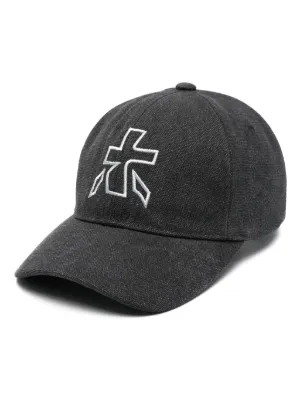 Stone Island logo-patch Baseball Cap | Black | FARFETCH